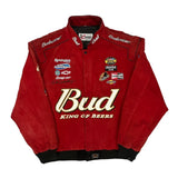Dale Earnhardt Jr. Budweiser Chase Authentics Nascar Bomber Jacket - XL Red Polyester