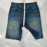 Levis Denim Shorts - 31W 12L Blue Cotton