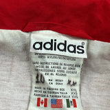 Nebraska Track And Field Adidas Striped Track Jacket - 2XL Red Cotton Blend