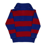 Age 3 Polo By Ralph Lauren Striped 1/4 Zip - 2XS Blue Cotton