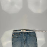 Levis Slim Fit Jeans - 34W 30L Light Wash Cotton
