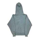 Reverse Weave Champion Hoodie - Small Blue Cotton