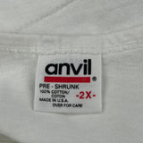 Anvil Single Stitch T-Shirt - 2XL White Cotton