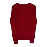 Ralph Lauren Sport Cable Knit Sweater - Large Red Cotton
