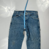 Dickies Double Knee Carpenter Jeans - 32W 26L Blue Cotton