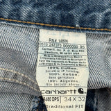 Carhartt Jeans - 34W 32L Blue Cotton