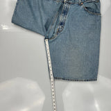 Levis Wide Leg Denim Shorts - 36W 13L Blue Cotton