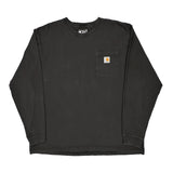 Carhartt Long Sleeve T-Shirt - XL Black Cotton