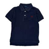 Age 5 Polo By Ralph Lauren Polo Shirt - XS Navy Cotton