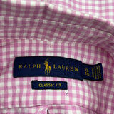 Ralph Lauren Checked Shirt - XL Pink Cotton