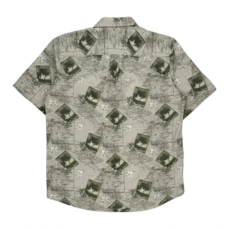 Basic Editions Hawaiian Shirt - Medium Multicoloured Cotton