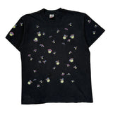 Fireflies Fruit Of The Loom Graphic Aop T-Shirt - Large Black Cotton