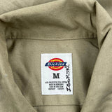 Dickies Shirt - Medium Khaki Polyester Blend