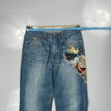 Ecko Unltd Hip Hop Jeans - 34W 31L Blue Cotton