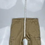 Wrangler Cargo Trousers - 36W 30L Khaki Cotton