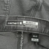 Carhartt Double Knee Carpenter Trousers - 36W 32L Grey Cotton
