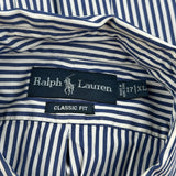 Ralph Lauren Striped Shirt - XL Blue Cotton