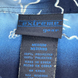 Extreme Gear Floral Hawaiian Shirt - Medium Blue Polyester