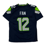 Seahawks Nike Football Football Jersey - Medium Navy Polyester
