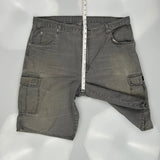 Dickies Cargo Shorts - 38W 11L Grey Cotton