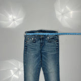 True Religion Skinny Jeans - 28W US 2 Blue Cotton Blend
