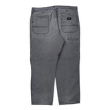 Dickies Double Knee Carpenter Trousers - 38W 30L Grey Cotton