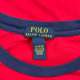 Age 15 Polo By Ralph Lauren Graphic Long Sleeve T-Shirt - XL Blue Cotton