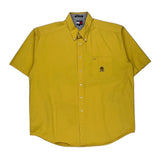 Tommy Hilfiger Short Sleeve Shirt - XL Yellow Cotton