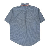 Tommy Hilfiger Checked Short Sleeve Shirt - Large Blue Cotton