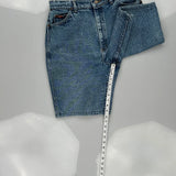 Lee Denim Shorts - 30W UK 12 Blue Denim