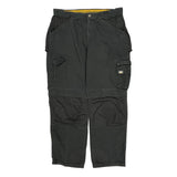 Cat Cargo Pants - 36W 30L Black Cotton Blend