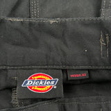Dickies Cargo Trousers - 38W 32L Black Cotton