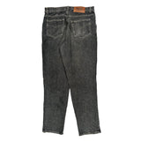 Embroidered Brand Name On Leg Capito Graphic Jeans - 35W 30L Grey Denim