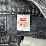 Orange Tab Levis Denim Shorts - 30W UK 12 Black Cotton