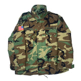Cold Weather U.S. Army Camo Field Jacket - Large Camo Cotton Blend