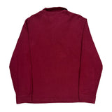 Polo By Ralph Lauren 1/4 Zip - Large Burgundy Cotton