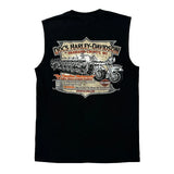 Harley Davidson Graphic Tank Top - Medium Black Cotton