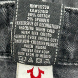 Made In Usa True Religion Skinny Jeans - 29W UK 8 Black Cotton Blend
