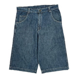 Mishka Nyc Denim Shorts - 36W 14L Blue Denim