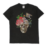 Delta Graphic T-Shirt - Medium Black Cotton