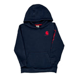 Age 10-12 Carhartt Spellout Hoodie - Medium Navy Cotton