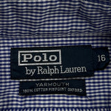 Polo By Ralph Lauren Checked Shirt - Large Blue Cotton