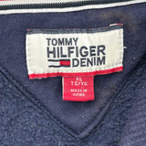 Tommy Hilfiger Denim Spellout Hoodie - XL Navy Cotton