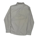 Vintage Armani Exchange Striped Shirt - XL Grey Cotton