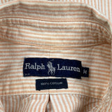 Ralph Lauren Striped Shirt - Medium Beige Cotton