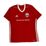Chicago Edge Adidas Football Football Shirt - Large Red Polyester