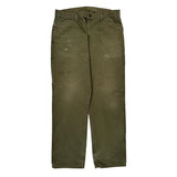 Dickies Carpenter Trousers - 35W 30L Green Cotton