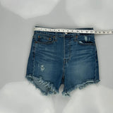Levis Denim Shorts - 26W UK 6 Blue Denim