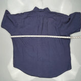 Blake Ralph Lauren Short Sleeve Shirt - 2XL Blue Linen