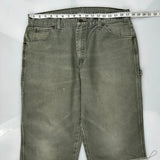 Dickies Carpenter Shorts - 34W 12L Grey Cotton